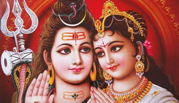 LES VOEUX DE MARIAGE ENTRE SEIGNEUR SHIVA ET PARVATI DEVI